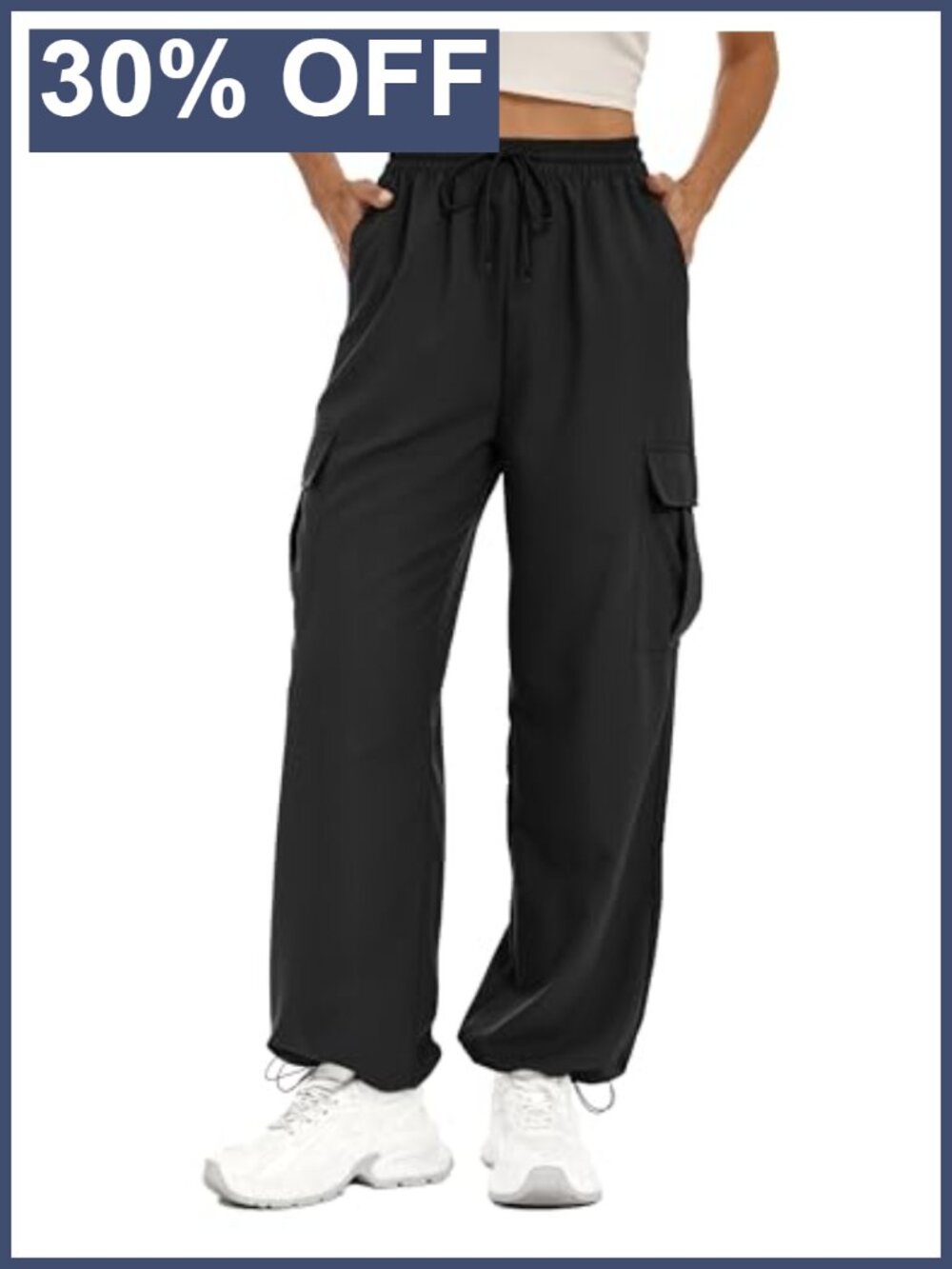 Womens Hiking Cargo Pants Water Resistant Quick Dry UPF 50+ 4 Pockets